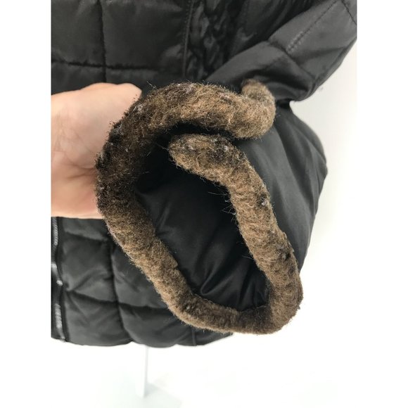 Apt 9 Womens Coat Black Quilted Puffer Turtle Neck Collared Sz Small Hip Thigh - Picture 8 of 16